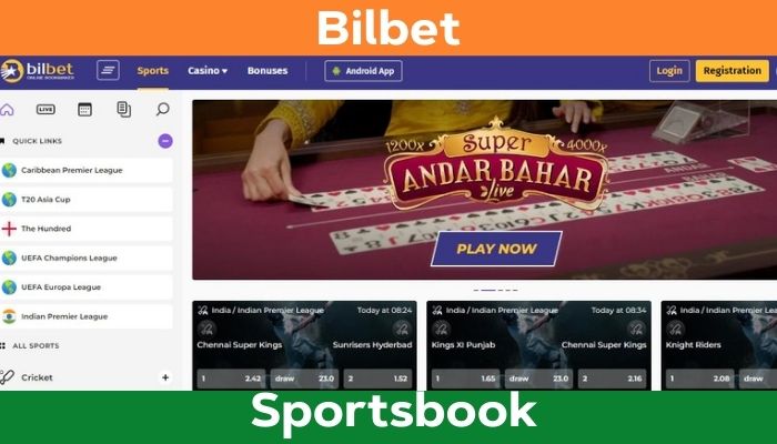 Bilbet Indian Sports betting site overview